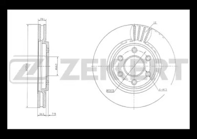 ZEKKERT bs5414 -  Тормозной диск