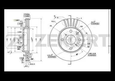 ZEKKERT bs5415 -  Тормозной диск