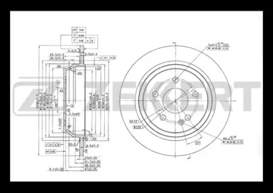ZEKKERT bs5417 -  Тормозной диск