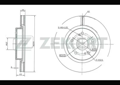 ZEKKERT bs5420 -  Тормозной диск