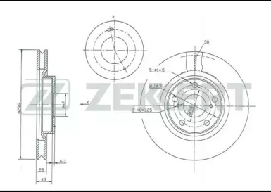 ZEKKERT bs5430 -  Диск тормозной