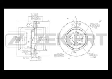ZEKKERT bs5432 -  Диск тормозной