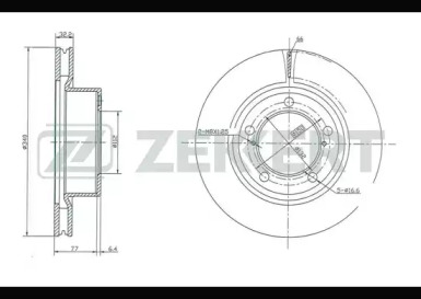 ZEKKERT bs5440 -  Диск тормозной передний