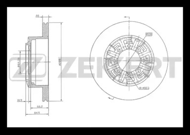 ZEKKERT bs5443 -  Тормозной диск