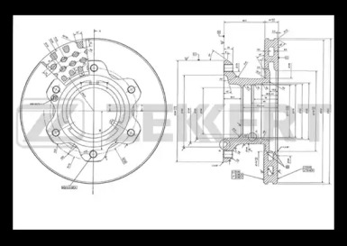 ZEKKERT bs5445 -  Тормозной диск