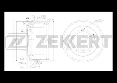 ZEKKERT bs5463 -  Тормозной барабан