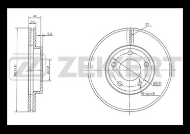 ZEKKERT bs5467 -  Тормозной диск