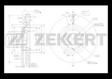 ZEKKERT bs5488 -  Диск тормозной
