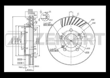 ZEKKERT bs5490 -  Тормозной диск