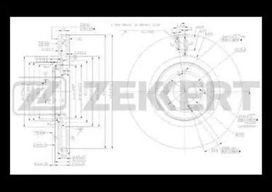 ZEKKERT bs5495 -  Диск тормозной передний