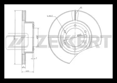 ZEKKERT bs5501 -  Тормозной диск