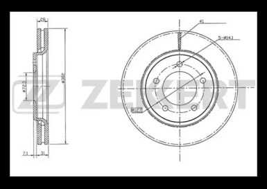 ZEKKERT bs5505 -  Тормозной диск