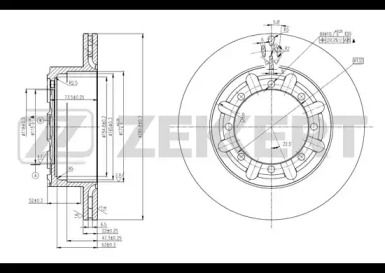 ZEKKERT bs5595 -  Тормозной диск