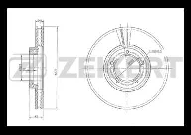 ZEKKERT bs5597 -  Тормозной диск