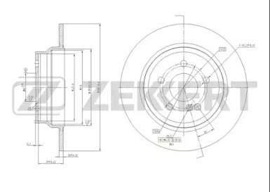 ZEKKERT bs5598 -  Тормозной диск