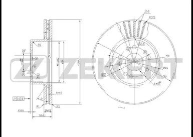 ZEKKERT bs5602 -  Тормозной диск