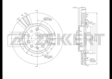 ZEKKERT bs5605 -  Тормозной диск