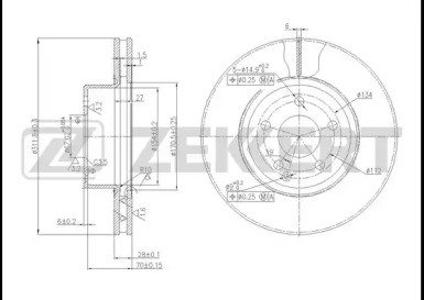 ZEKKERT bs5610 -  Тормозной диск