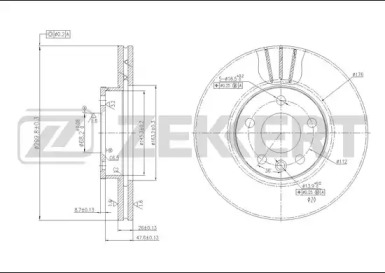 ZEKKERT bs5612 -  Тормозной диск