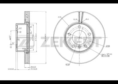 ZEKKERT bs5614 -  Тормозной диск