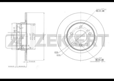 ZEKKERT bs5616 -  Тормозной диск