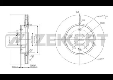 ZEKKERT bs5622 -  Тормозной диск