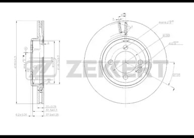 ZEKKERT bs5623 -  Тормозной диск