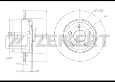 ZEKKERT bs5624 -  Тормозной диск