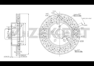 ZEKKERT bs5625 -  Тормозной диск