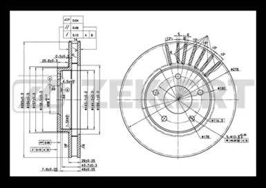 ZEKKERT bs5628 -  Тормозной диск