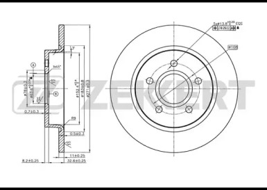 ZEKKERT bs5630 -  Диск тормозной задний