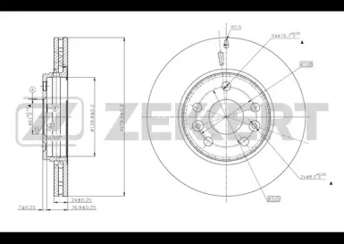 ZEKKERT bs5631 -  Тормозной диск