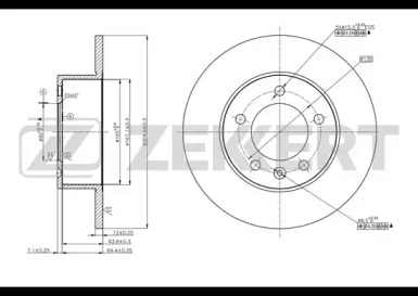 ZEKKERT bs5632 -  Тормозной диск
