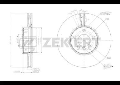 ZEKKERT bs5634 -  Тормозной диск