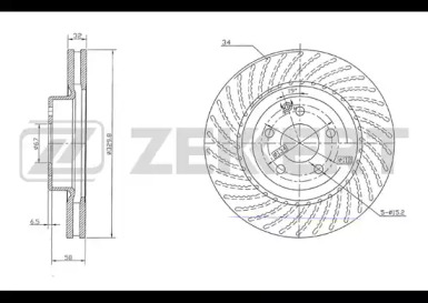 ZEKKERT bs5635 -  Тормозной диск
