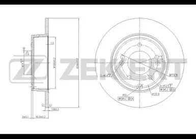 ZEKKERT bs5640 -  Тормозной диск