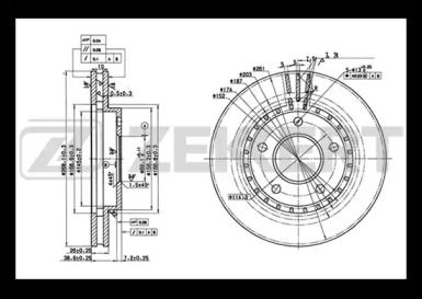 ZEKKERT bs5650 -  Тормозной диск