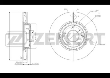 ZEKKERT bs5667 -  Тормозной диск