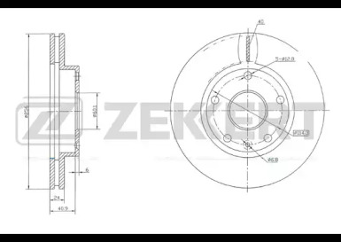 ZEKKERT bs5707 -  Тормозной диск