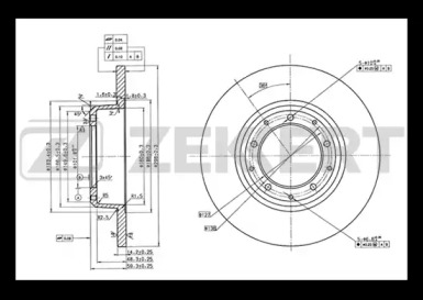ZEKKERT bs5713 -  Тормозной диск