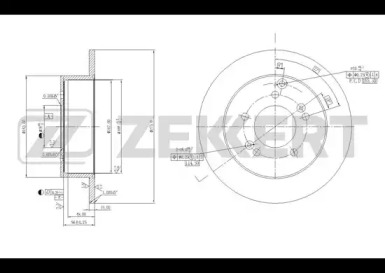 ZEKKERT bs5729 -  Тормозной диск