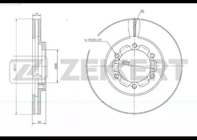 ZEKKERT bs5734 -  Тормозной диск