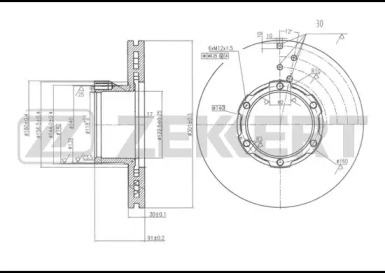 ZEKKERT bs5766 -  Тормозной диск