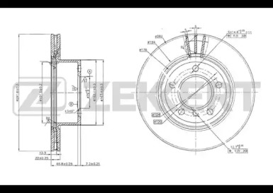 ZEKKERT bs5772 -  Тормозной диск