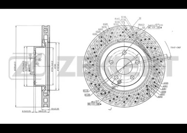 ZEKKERT bs5774 -  Тормозной диск