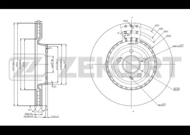 ZEKKERT bs5781 -  Тормозной диск
