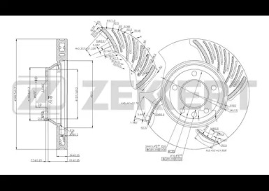ZEKKERT bs5784 -  Тормозной диск
