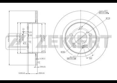 ZEKKERT bs5785 -  Тормозной диск
