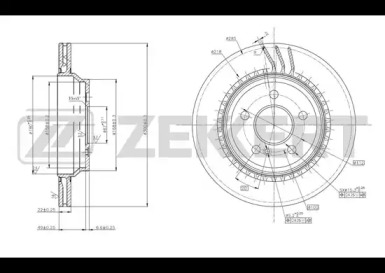 ZEKKERT bs5786 -  Тормозной диск