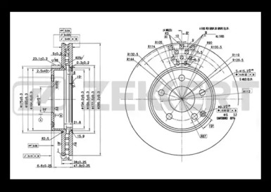 ZEKKERT bs5792 -  Тормозной диск